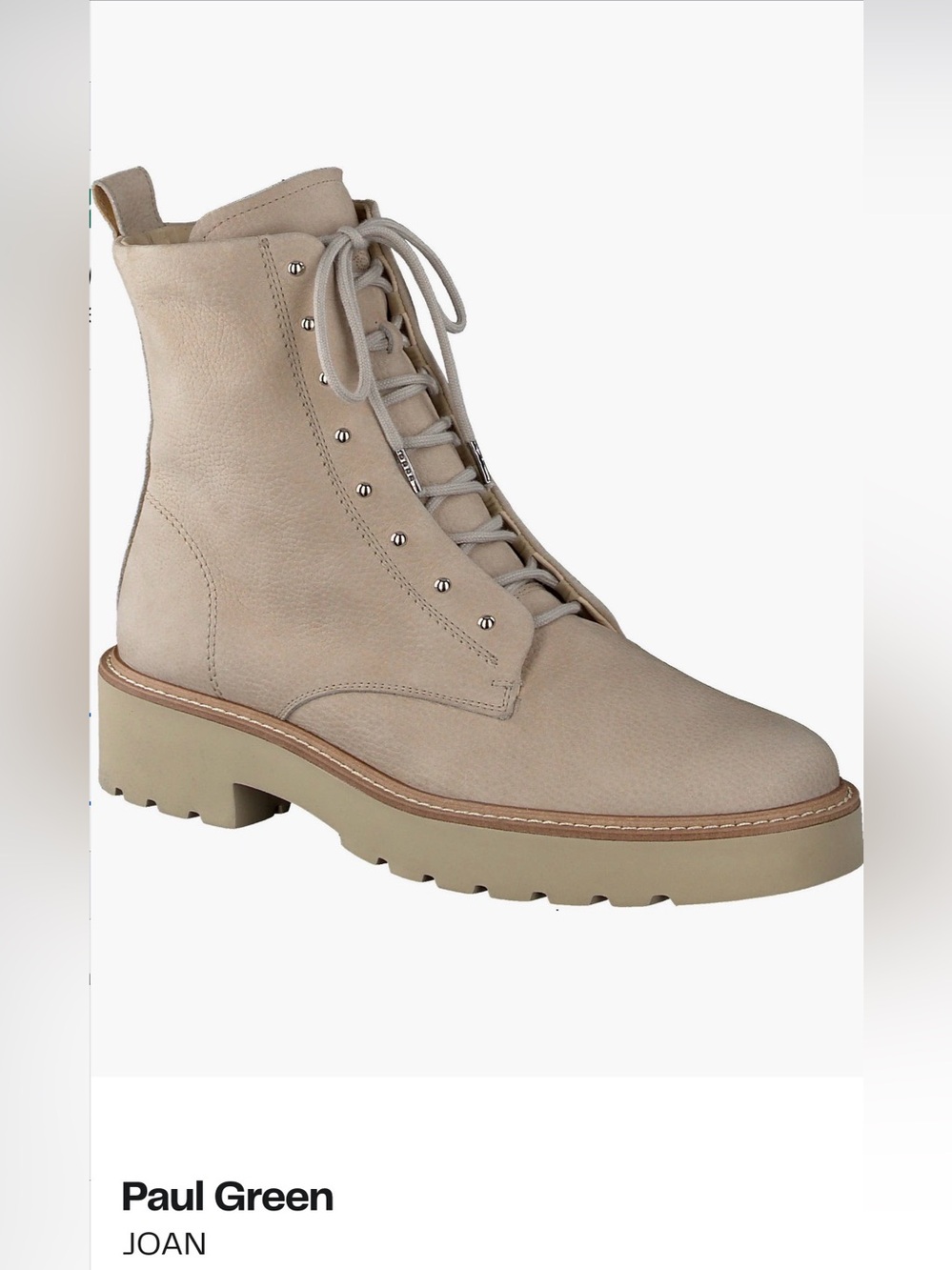 Paul Green Joan Lace-Up Lug Boots